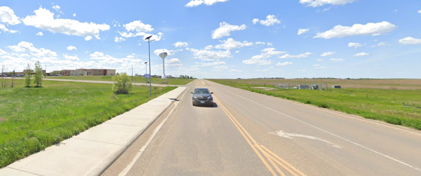 Solar Lighting installed next to a roadway