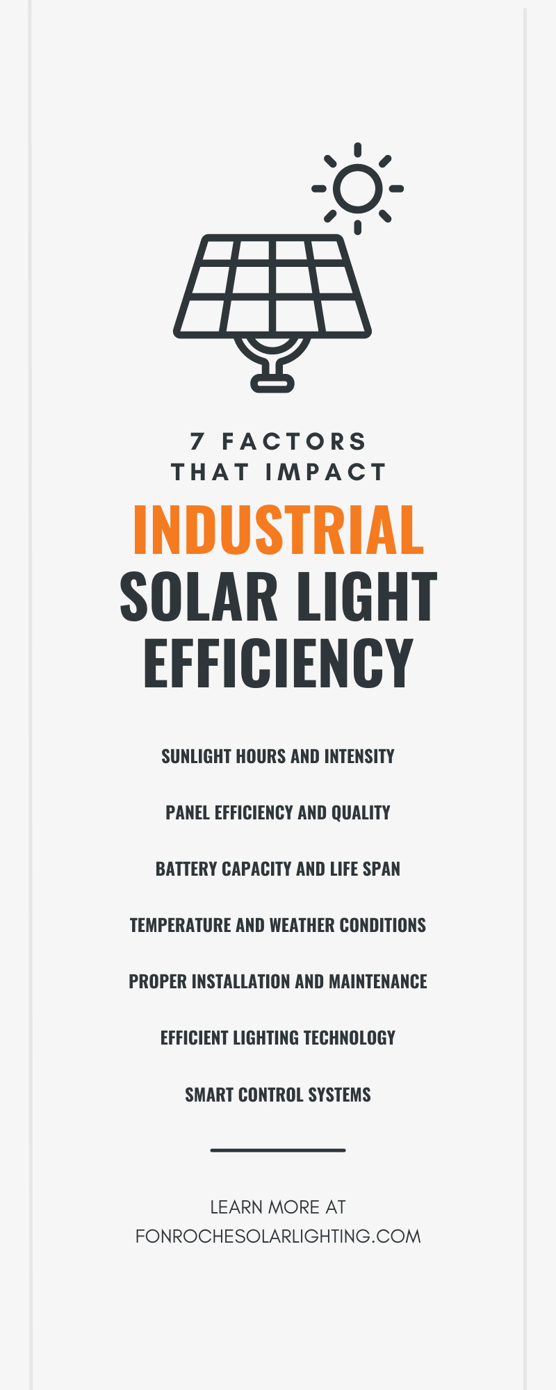 7 Factors That Impact Industrial Solar Light Efficiency
