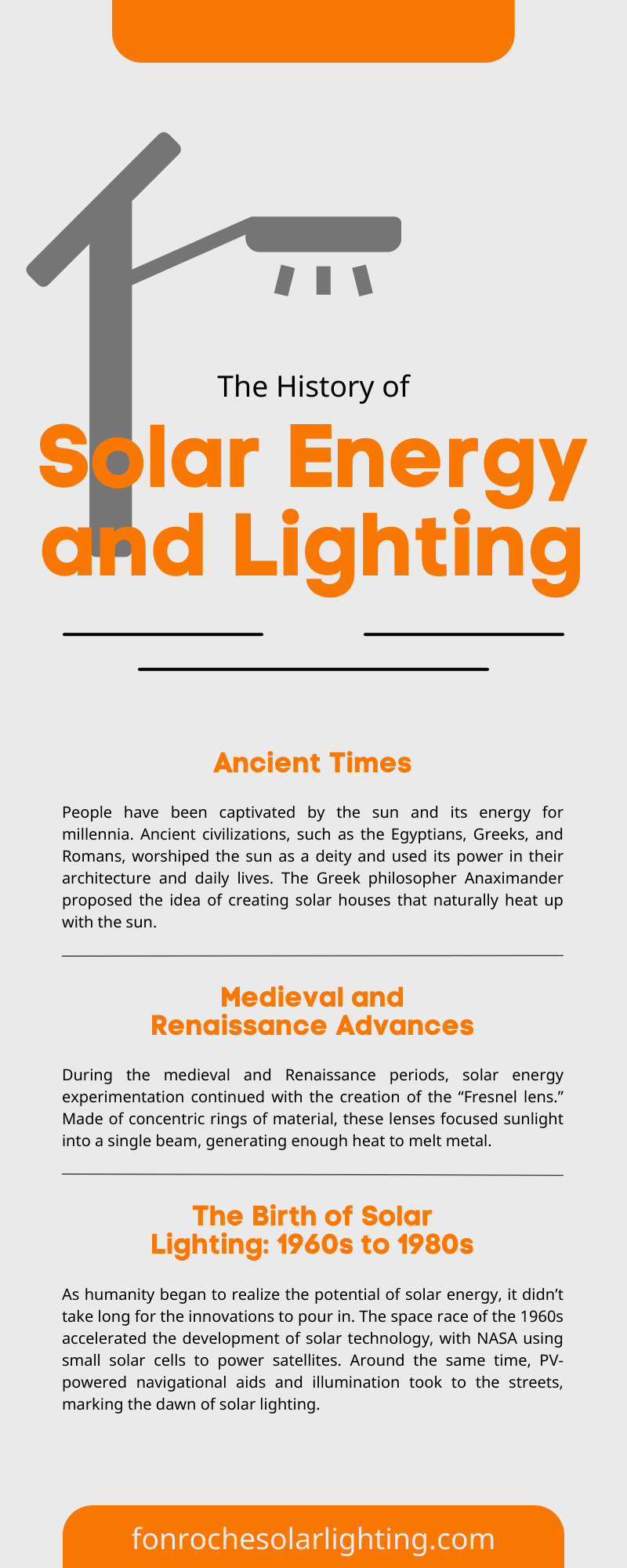 The History of Solar Energy and Lighting 
