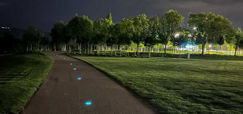 crystal stud - solar architectural lighting - Inclusive park access enabled by off-grid solar lighting system
