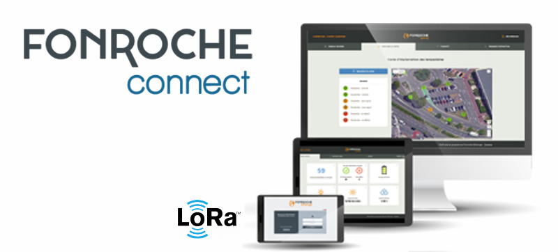 Fonroche-Connect-2 Fonroche Connect smart solar lighting management platform displayed on desktop, tablet, and mobile devices for remote monitoring and control of solar street lighting systems.