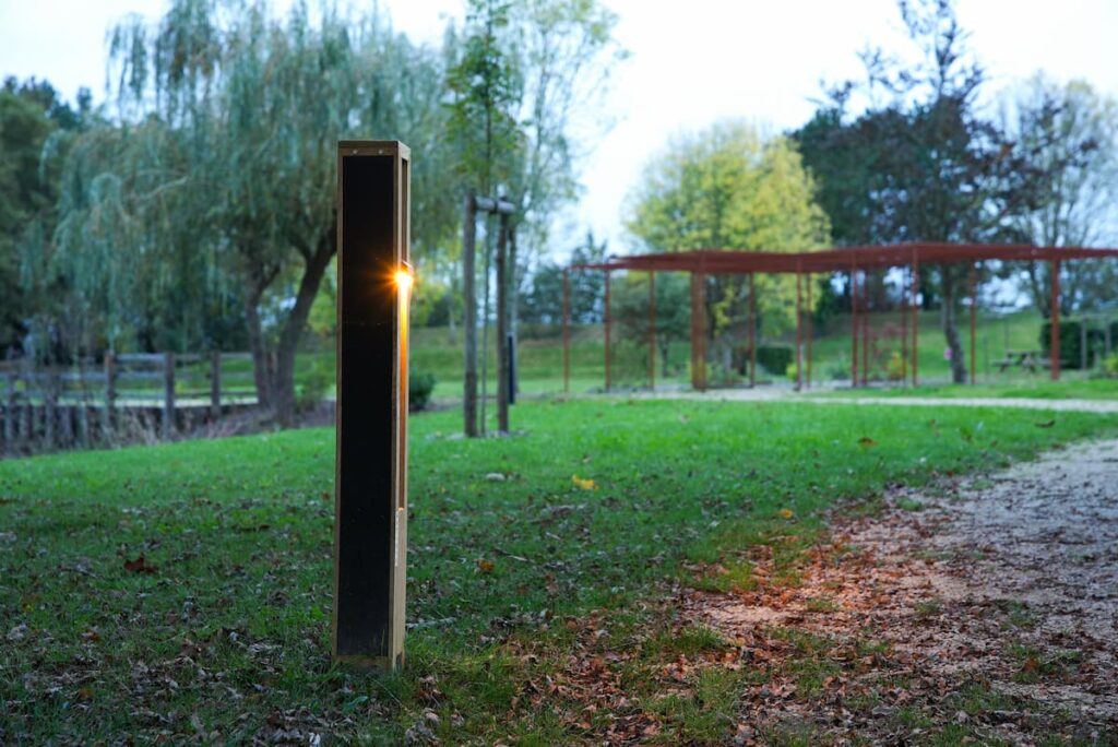 renewable energy solar bollard by fonroche lighting