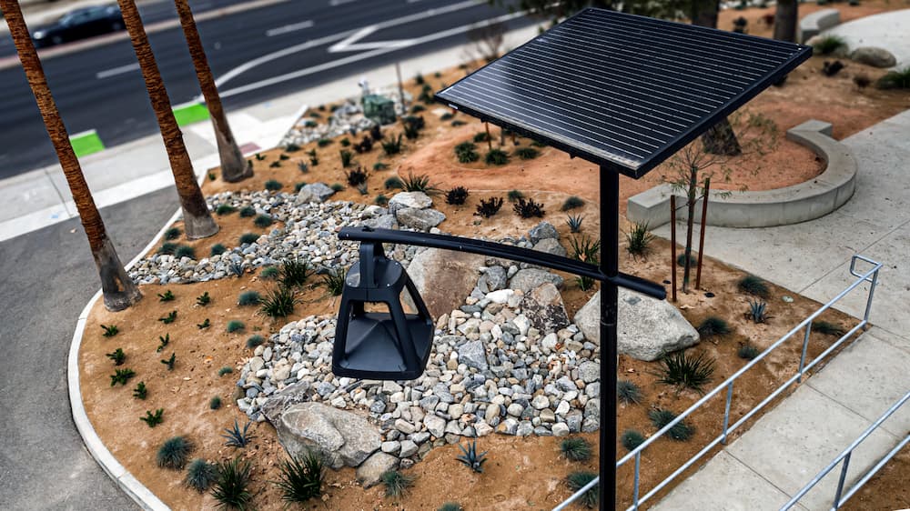 Opera-style solar SmartLight by Fonroche with elegant architectural appeal