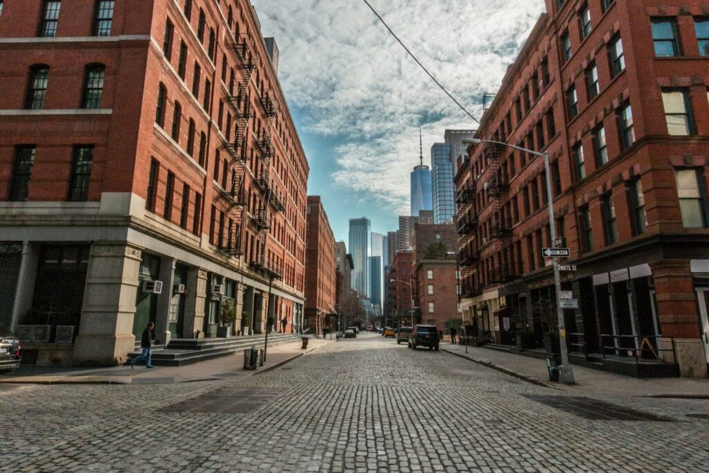 old city street infrastructure