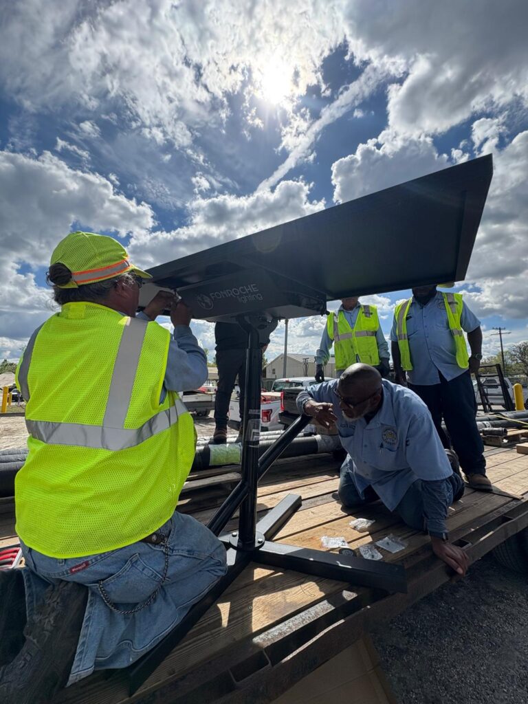 Solar streetlight installation without trenching demonstrates one reason solar street lights are worth it