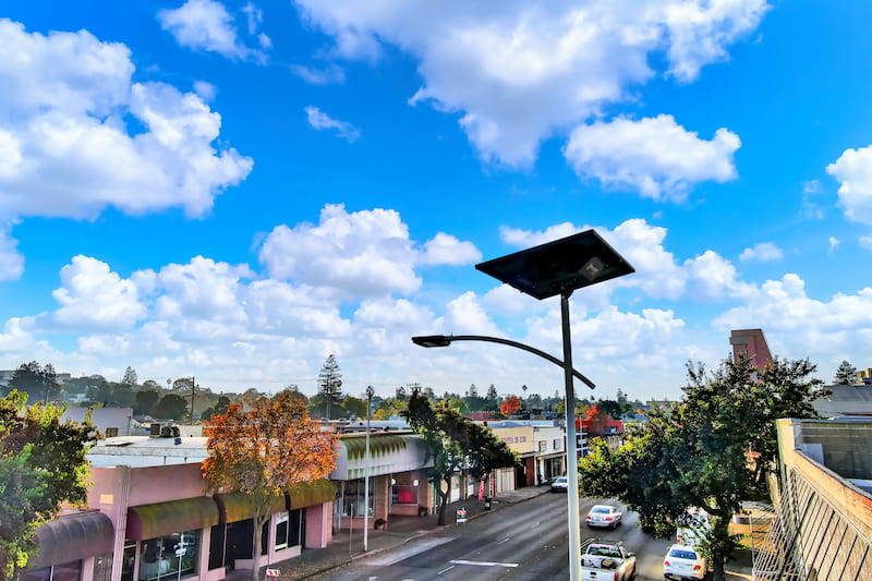 vellejo california solar install in high traffic area