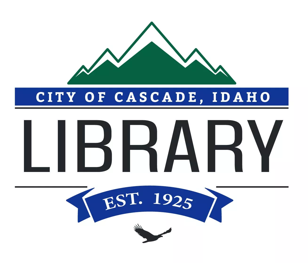City of Cascade, Idaho Library logo