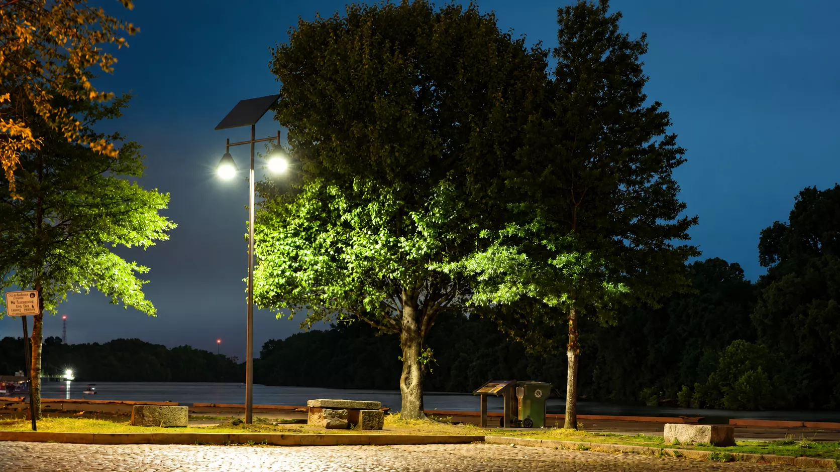 South Carolina SmartLight solar street lighting system delivering autonomous, grid-free LED illumination for residential developments, roadways, and community infrastructure.